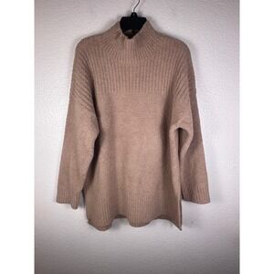 Barefoot Dreams CozyChic High Low Pullover Sweater Willow Womens L
